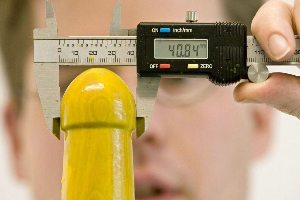 misurazione del volume del pene prima dell'ingrandimento
