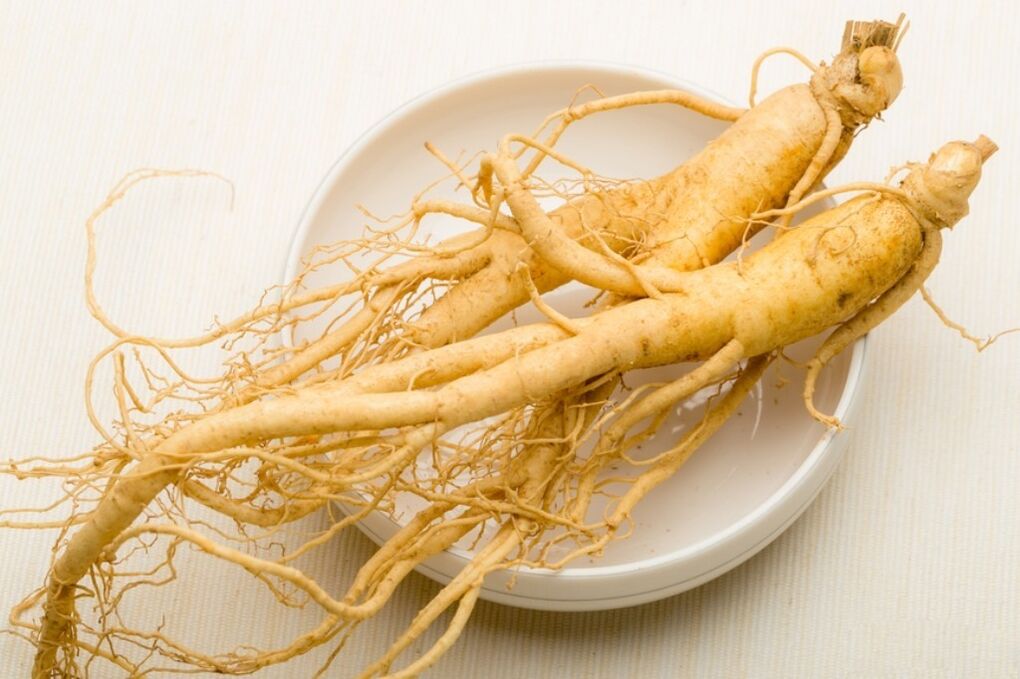 La radice di ginseng è la base di una tintura che allarga il pene